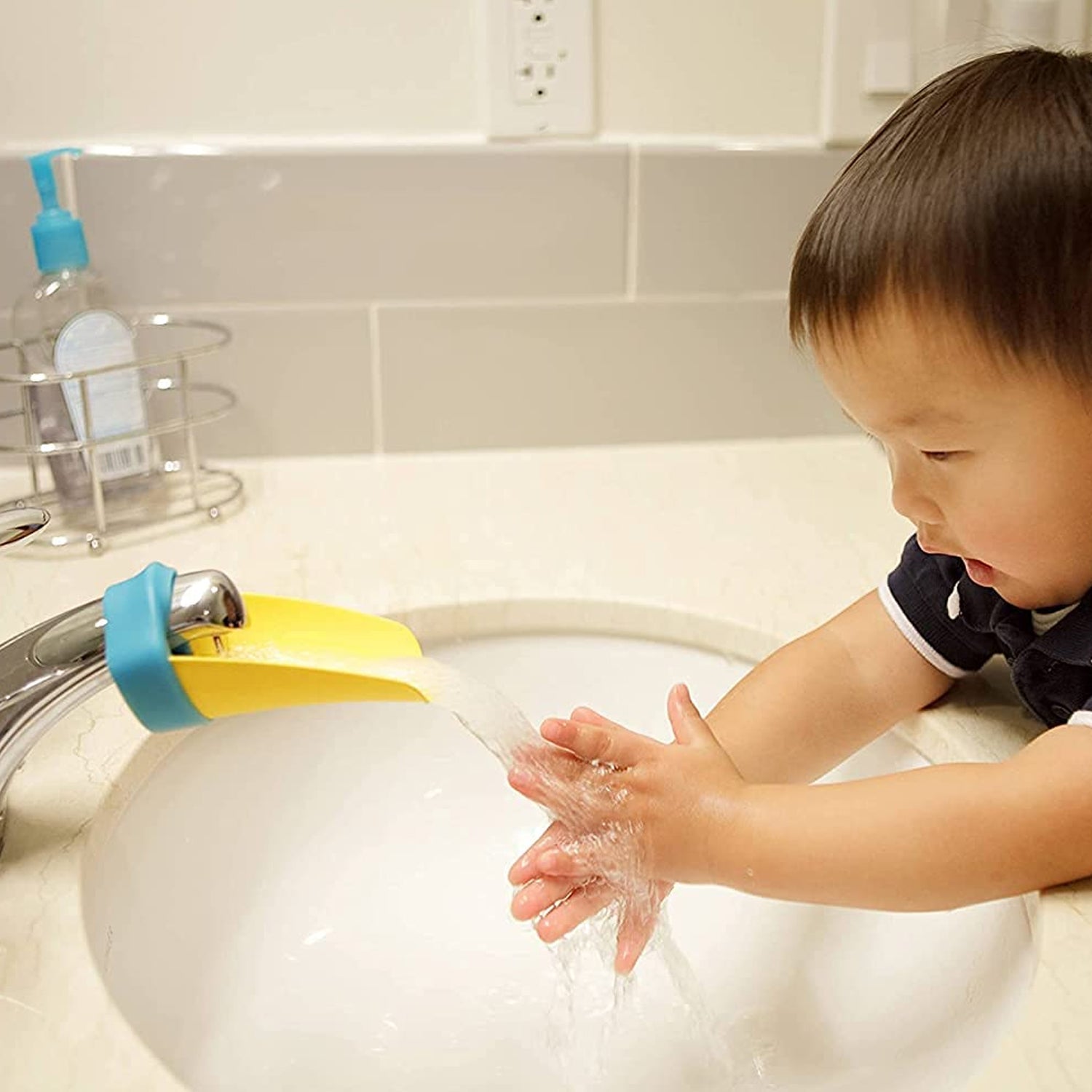 Faucet Extender | Easy Use for Hand Washing for Kids, Toddlers, Babies and Children | Silicone Sink Handle Extender | Fun Hand-Washing Solution | Cute Duck Mouth Design Wash Helper Bathroom Sink for Babies and Children (1 Pc) Faucet Extender | Easy Use for Hand Washing for Kids, Toddlers, Babies and Children | Silicone Sink Handle Extender | Fun Hand-Washing Solution | Cute Duck Mouth Design Wash Helper Bathroom Sink for Babies and Children (1 Pc)